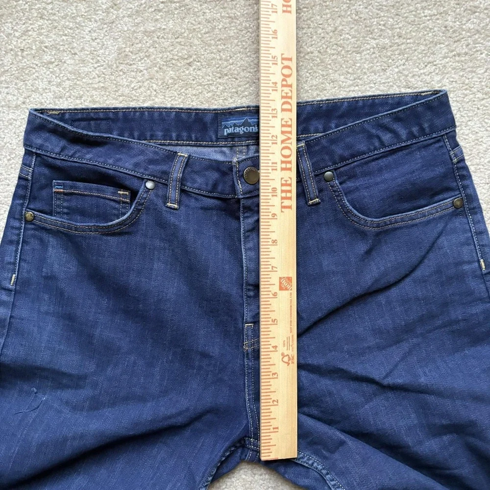 Patagonia Jeans Womens 33x28.5 Dark‎ Wash Straight Regular Organic Cotton Denim
